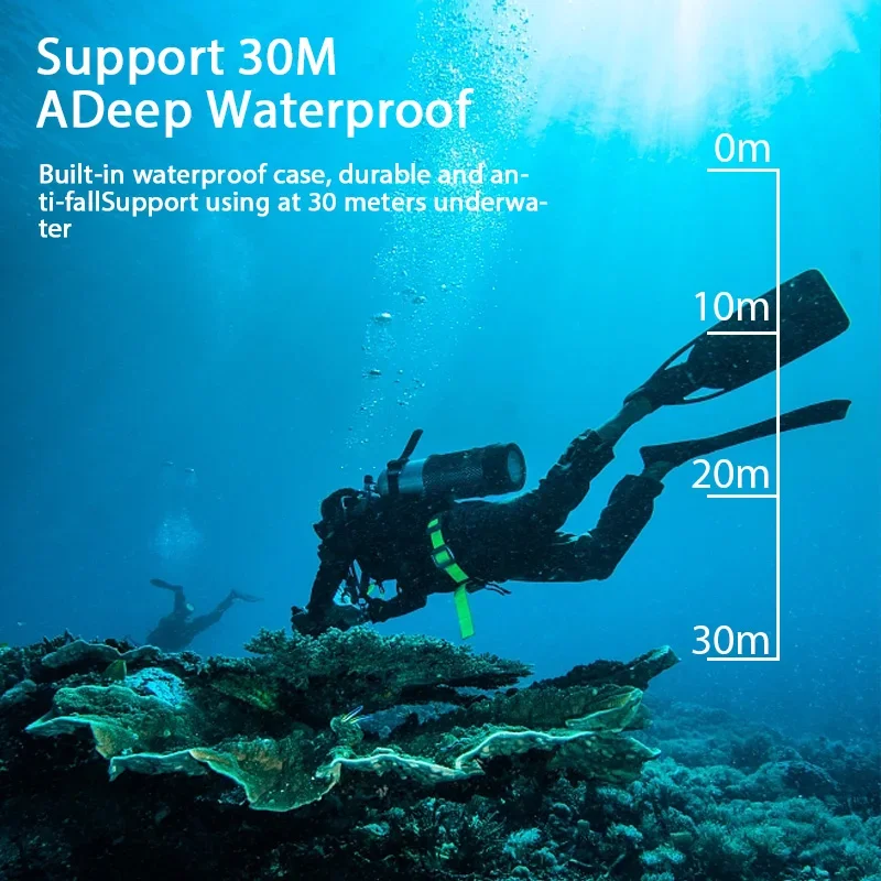 Portable  Action Cameras Waterproof Camera with Remote Control Outdoor Cycling Record HD Digital Cameras Photography Camera