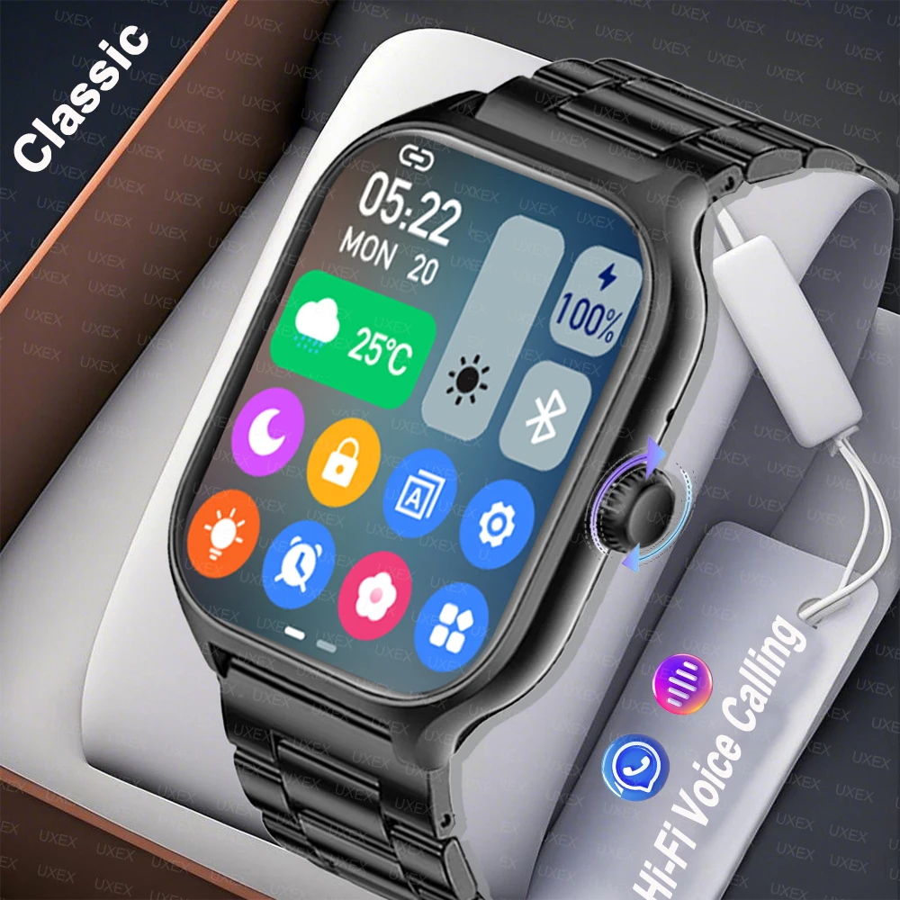 Smart Watch Plus Men Women 1.77 Full Touch Screen Sports Fitness Watch Bluetooth Call Android Phone Digital Multidial Smartwatch