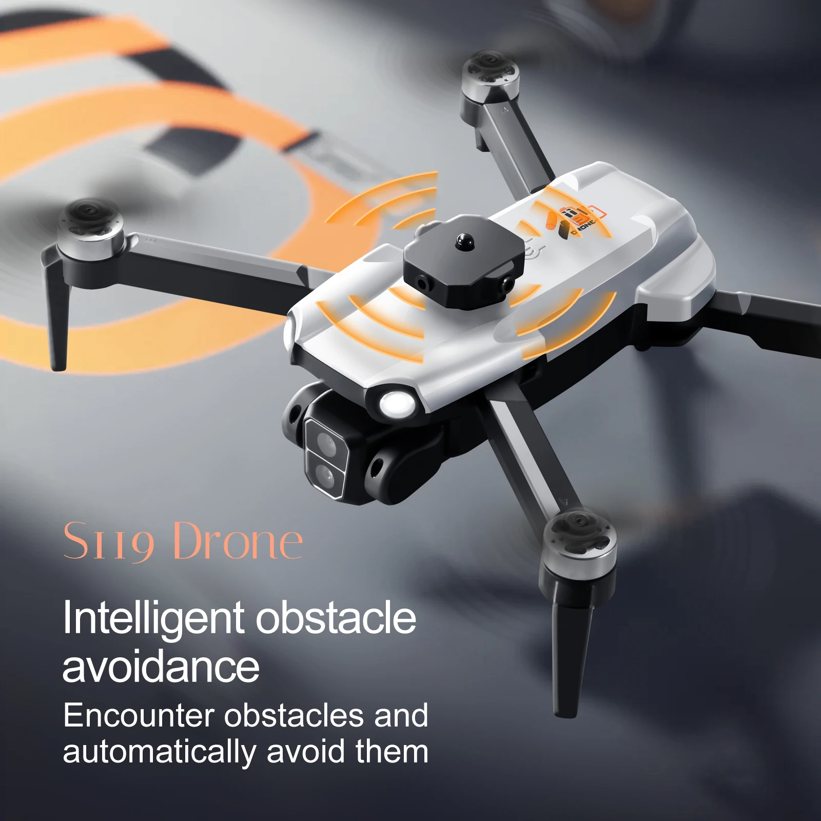 KBDFA Professional S119 Drone 8K With Dual Camera 5G WIFI Smart Obstacle Avoidance FPV Brushless Motor RC Quadcopter Mini Dron