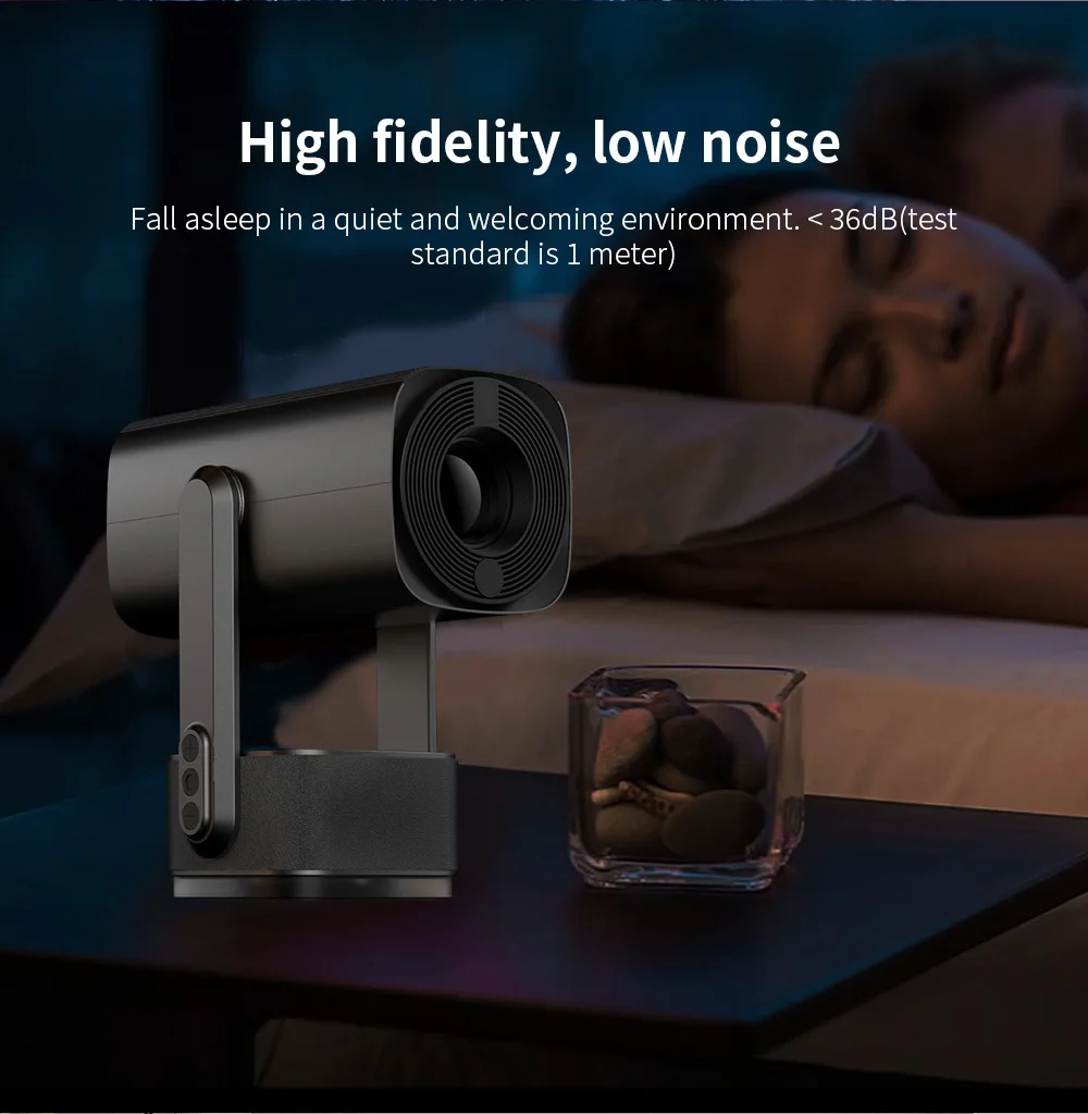 Salange 4K Projector K2 Smart Android11 Built-in Battery Bluetooth Speaker WIFI Auto Focus Keystone Free-Style for Outdoor Movie