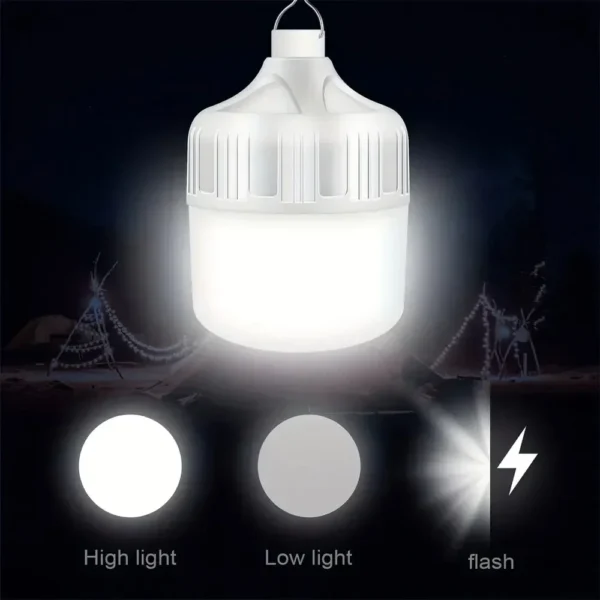 Portable Camping Light USB Rechargeable Led Bulb Emergency Lighting Flashlight Lights Outdoor Picnics Hanging Tent Light