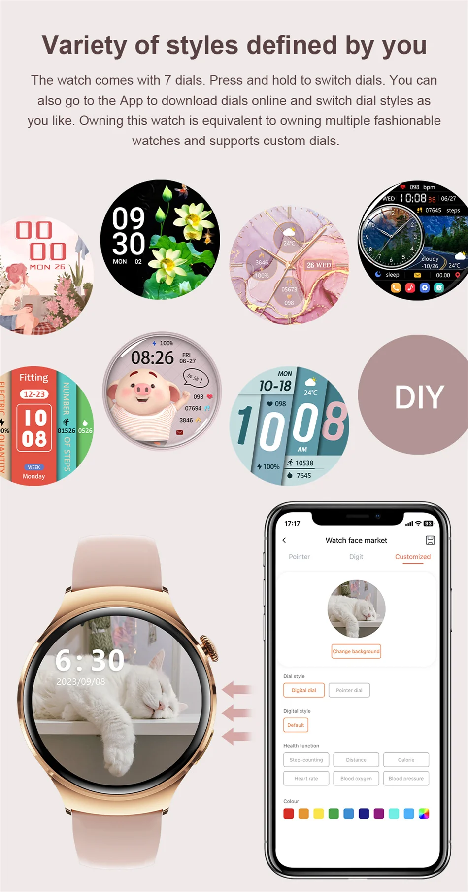 For Huawei WATCH 4 Smart Watch Women 360*360 AMOLED HD Screen NFC IP68 Waterproof Heart Rate Health Monitor Smartwatch 2025 New