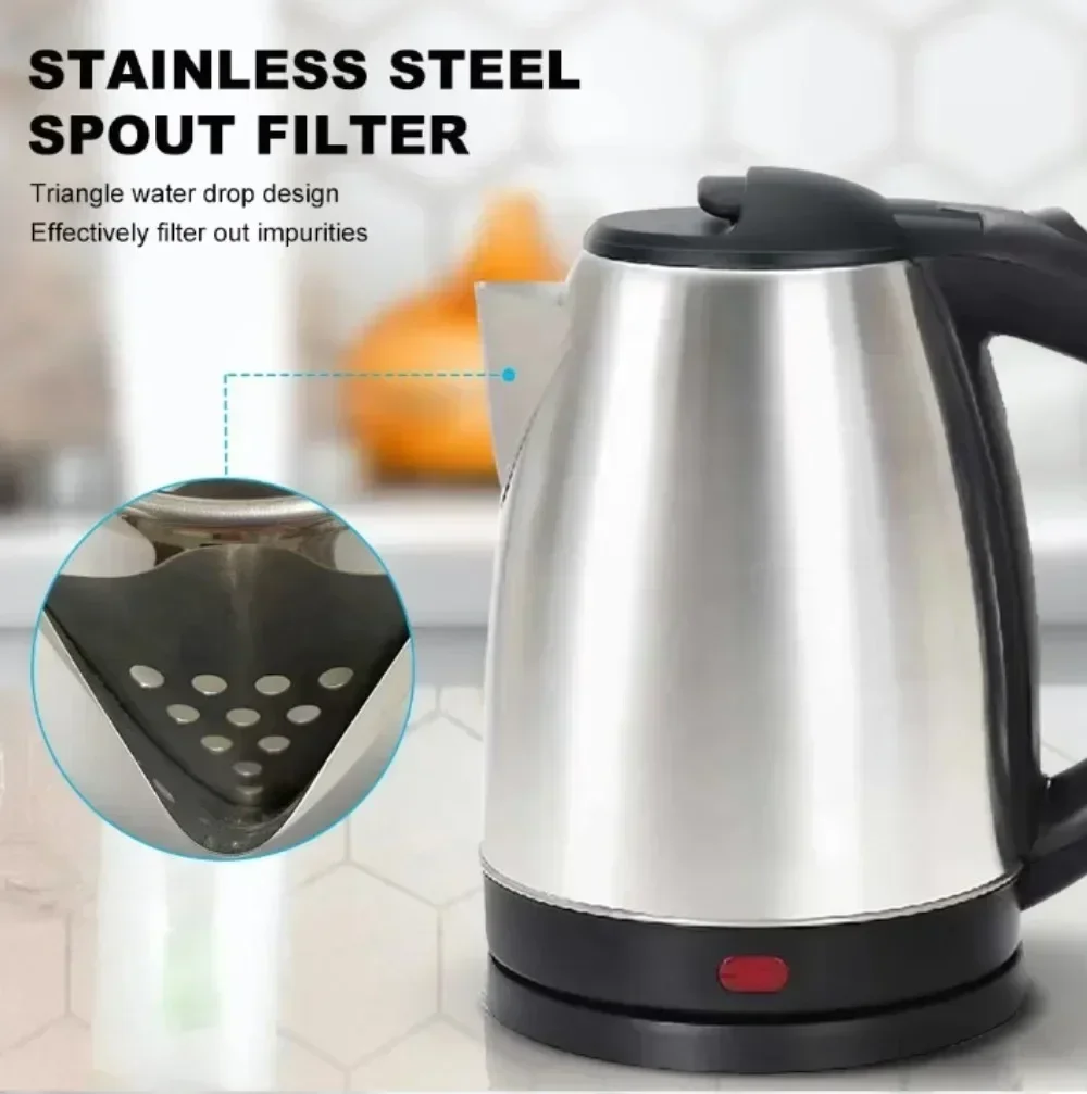 2L Electric Kettle Stainless Steel Kitchen Appliances Smart Kettle 1500W Whistle Kettle Samovar Tea Coffee Thermo Pot Gift