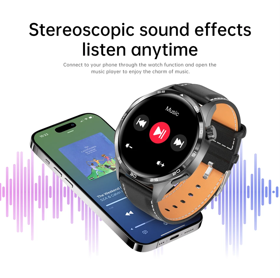 GT5 PRO Smart Watch Men Watch 5 Pro AMOLED HD Screen Bluetooth Call GPS Trajectory NFC Heart Rate Compass SmartWatches 2025 New