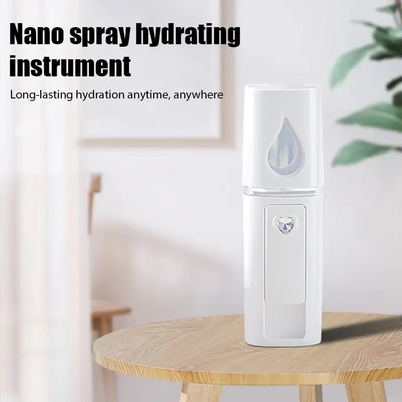 Facial Nano Mist Sprayer Mini Portable Facial Steamer Rechargeable Handy Face Humidifier Face Moisturizing Skin Care Machine