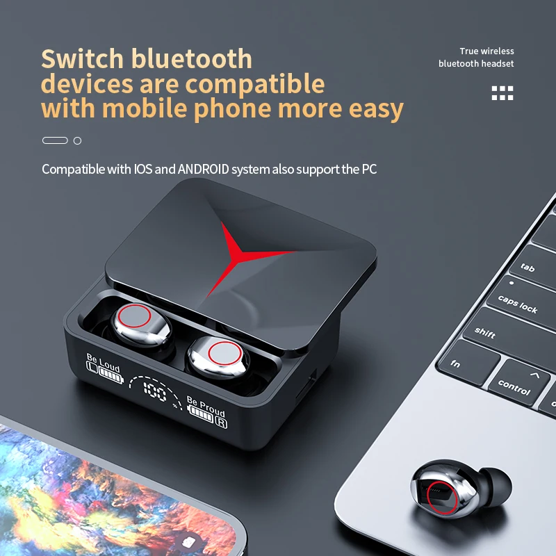M90 Bluetooth Earphones Wireless Bluetooth In Ear High Power Noise Reduction Ultra Long Endurance Sports Esports Earphones
