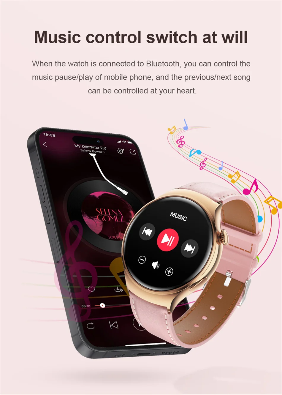 For Huawei WATCH 4 Smart Watch Women 360*360 AMOLED HD Screen NFC IP68 Waterproof Heart Rate Health Monitor Smartwatch 2025 New