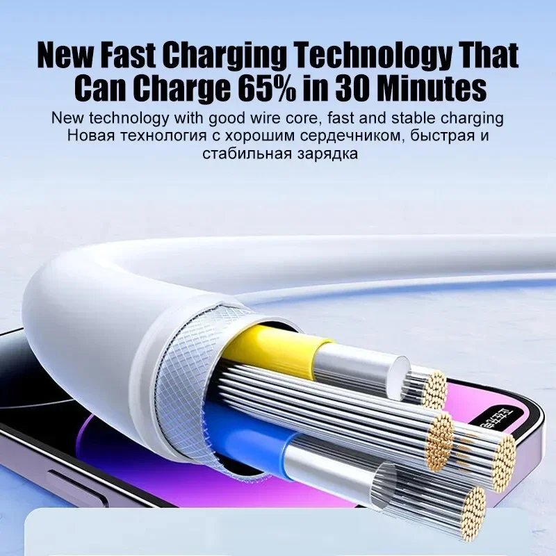 20W PD USB to Lighting USB C to Lighting Fast Charger Cable For Apple iPhone 14 13 12 11 Pro Max X XR Plus iPad Data Sync Line