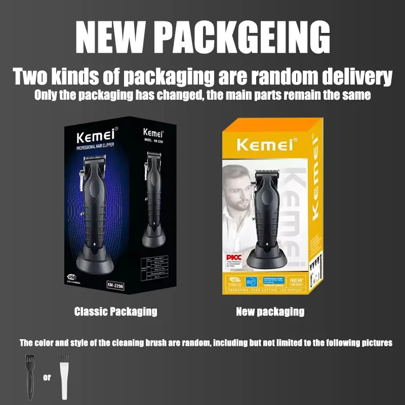 Kemei KM-2296 KM-2299 KM-1102 Professional Hair Clipper Kit Electric Shaver Male Hair Cutting Machine Men’s Cordless Trimmer
