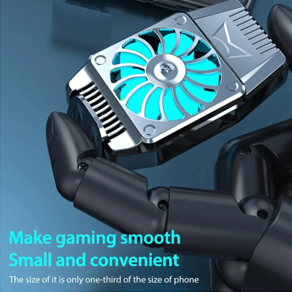 Mobile Radiator Esports Air Cooling Quiet Portable Quick Cooling H15 Game Live Cooling Back Clip Bracket Semiconductor Turbine