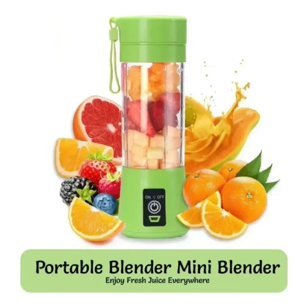 2025 New Mini Portable USB Rechargeable Blender 380ml Handheld Smoothie Maker Travel Juicer Cup for On-the-Go Shakes & Juices