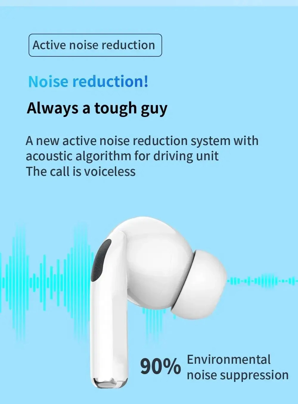 Tideboom W01 TWS Max Wireless Bluetooth Earphones In Ear Earbuds Sport Noise Cancelling Headset For iPhone Android Headphone