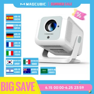 Magcubic HY310X 4K Mini Projector With Full HD 1080P 420ANSI Android 11 Auto Focus Keystone for Outdoor Theater Stand Projector