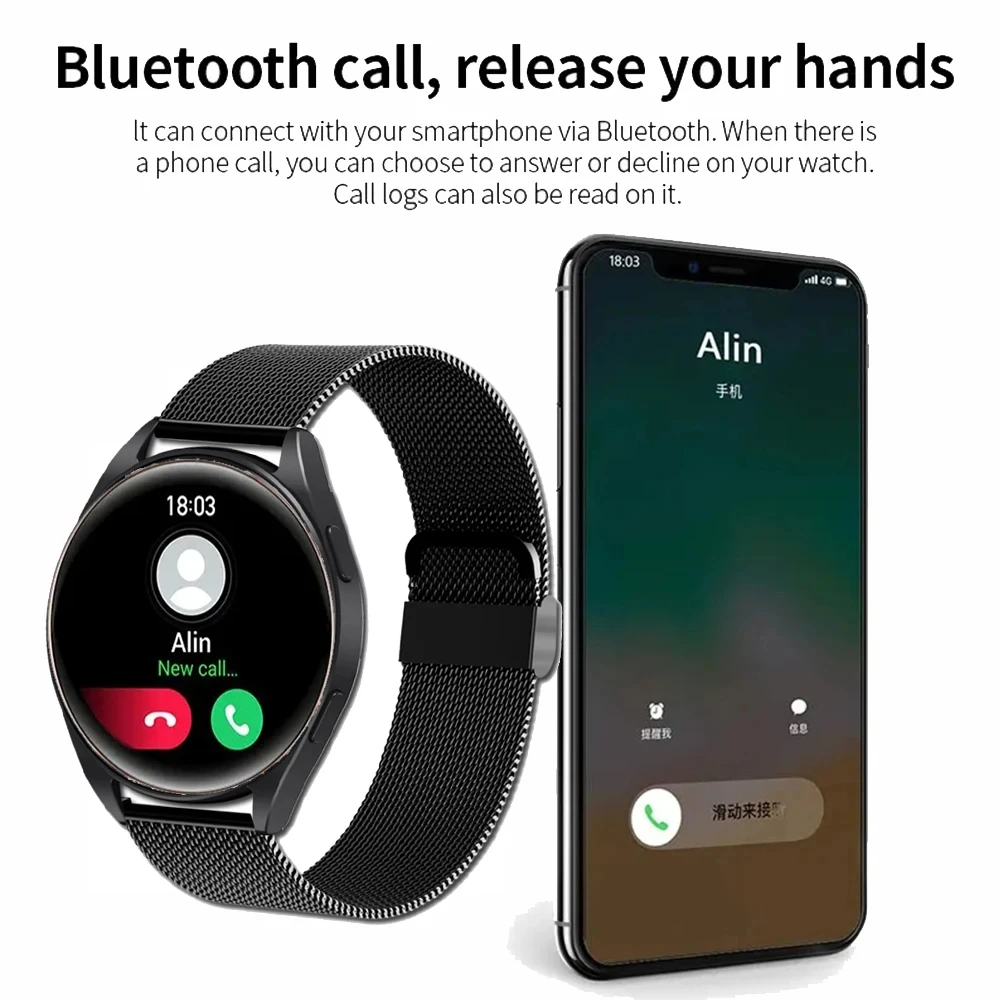 KESHUYOU 2025 New Watch 6 Smart Watch Women's Bluetooth Call Health Monitoring Alarm Clock Men's Fashion Sports Watch