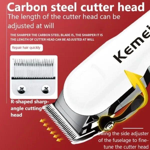 Kemei Hair Clipper Or Blade Hair Cut Maching Wireless Trimmer Men Professional Clipper Machine Rechargeable Hair Cut Barber 809A