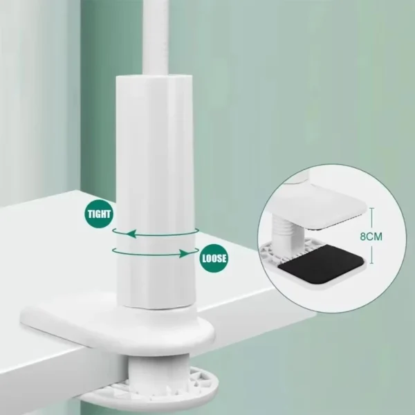 Portable 70cm 360 Clip Mobile Phone Holder Stand Flexible Lazy Bed Desktop Bracket Flat Bracket for iPhone Samsung  Stand Base
