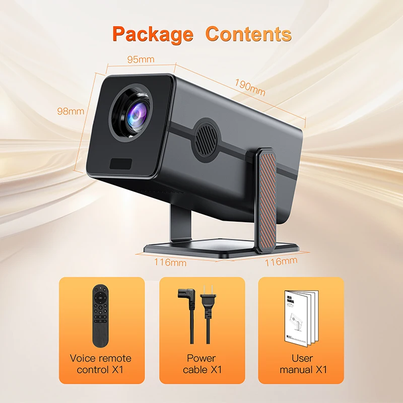 Xnano HM103-A Projector 4K Android 13 Dual WiFi5 300ANSI Amlogic T950S BT5.2 1920*1080P Home Theater Cinema Mini Projectors