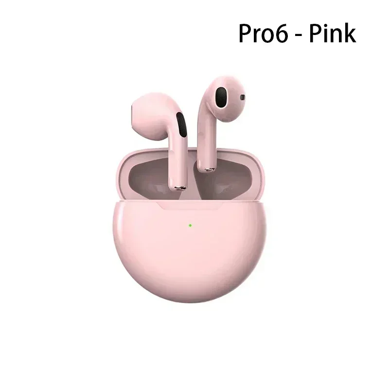 Pro 6 TWS Wireless Headphones with Mic Fone Bluetooth Earphones Sport Earbuds Running Pro6 Headset for Apple IPhone Xiaomi