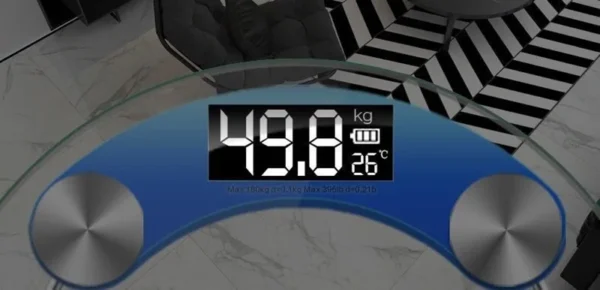 LCD Display High-Definition Digital Scale Round Shape Bathroom Body Weight Scale 0.2-180KG Precision Floor Electronic Scales