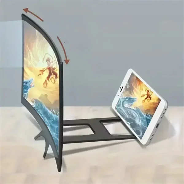 12 Inch Mobile Phone Screen Amplifier 3D Magnifying Glass Stand Magnifier HD Video Amplifier Phone Stand Enlarged Screen Bracket