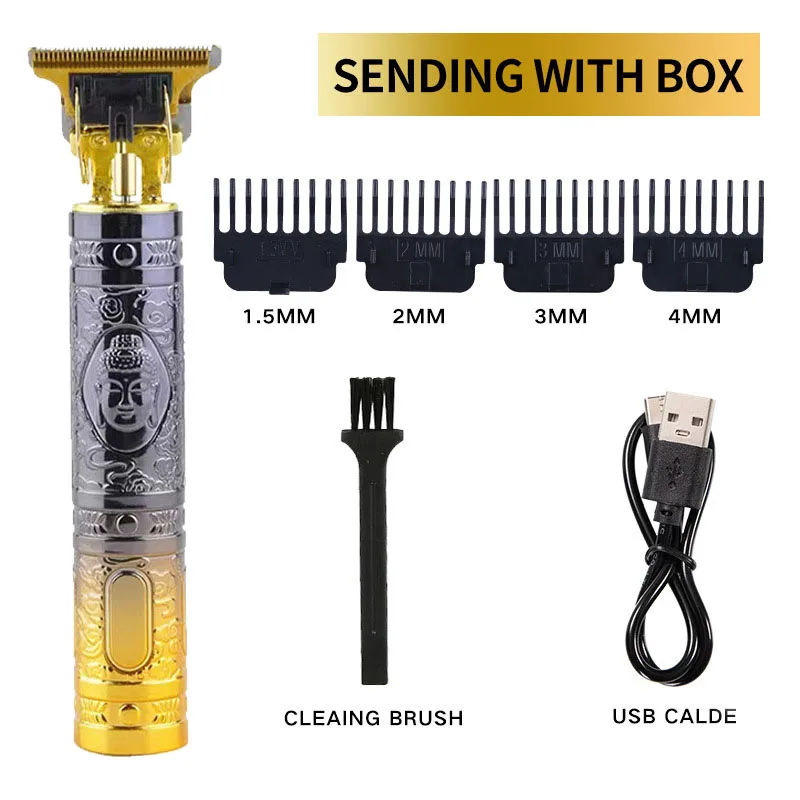Powerful Professiona Electric Wireless Man Hairdresser Men Barber Shop Groin Beard Repairer Mustache Facial Hair Trimmer Clipper