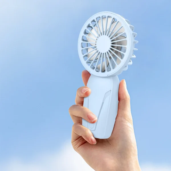 Portable Handheld Small Fan ABS Lightweight Cute Appearance USB Rechargeable Mini Fan For On Go Cooling Portable Mini Pocket Fan