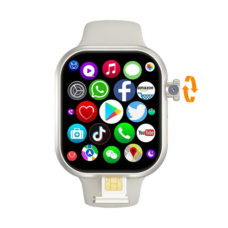 VP29 Smartwatch 5G Android 256GB Storage 4G/5G LTE Sim Card GPS WIFI 2.29 inch 490*580 Amoled Smart Watch With 8MP Rotary Camera