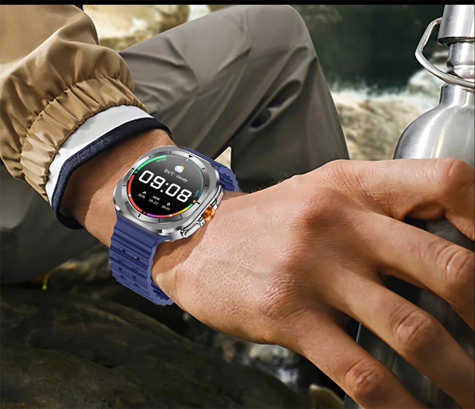 2025 New For Samsung Galaxy Watch 7 Ultra GPS NFC Smart Watch Men 1.43 " AMOLED Always Display IP68 BT Call Sports Smartwatches