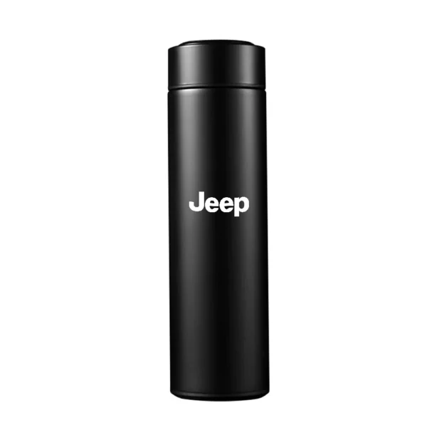 Car Stainless Steel Smart Thermos Mug Thermos LED Display Temperature For Jeep Renegade Patriot Wrangler Cherokee Compass Trail