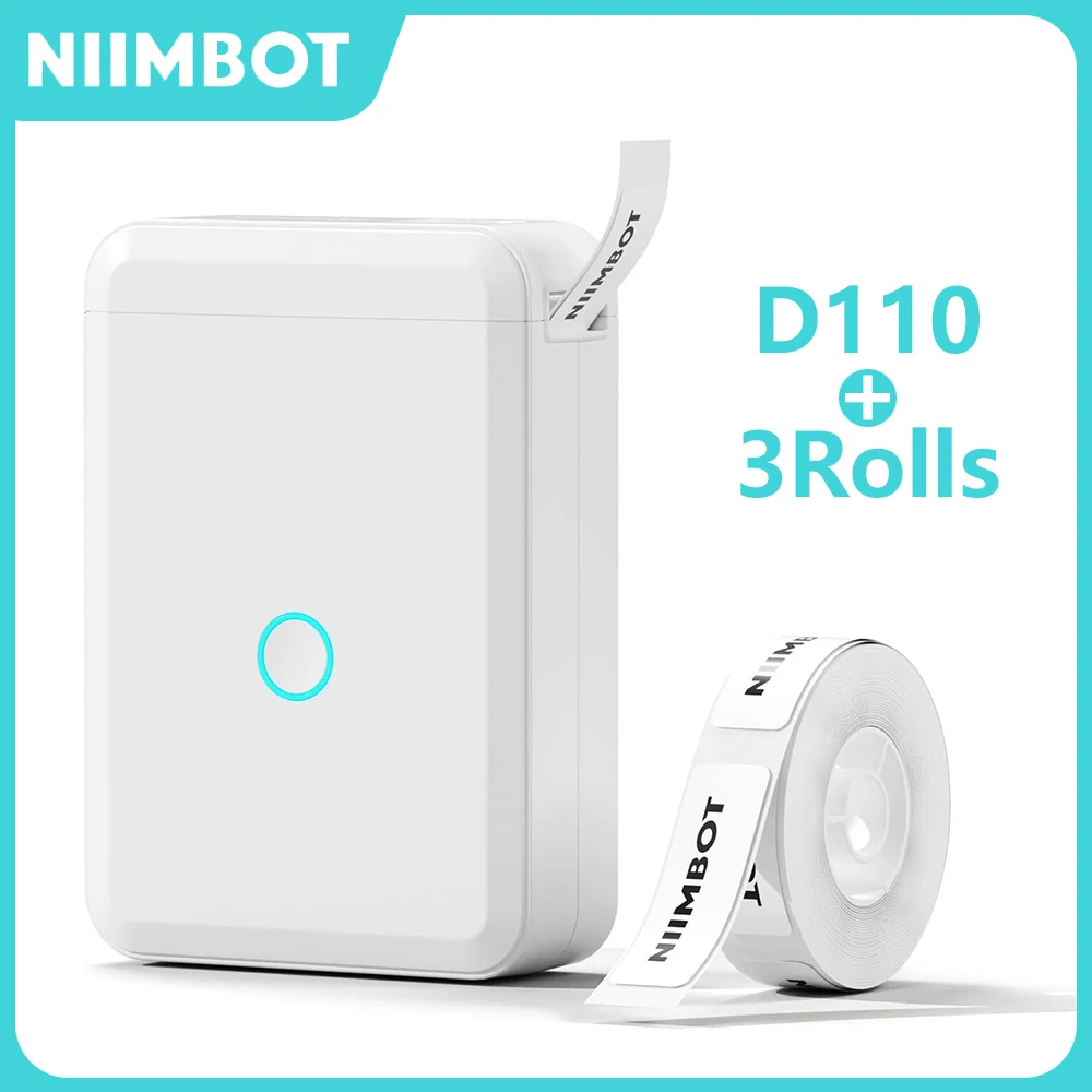 S8d9d82ff044848e997c1613b5a22b497u.webp Niimbot D110 Mini Portable Thermal Printer Without Ink Self-Adhesive Label Maker Printer For Stickers Labeller Labeling Machine
