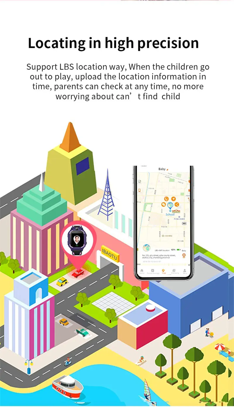 Smart Watch Kids 2g Sim Card Smartwatch for Children SOS Tracker Call Phone Camera Voice Chat Photo Boys Girls Birthday Gifts