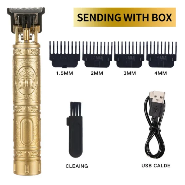 Powerful Professiona Electric Wireless Man Hairdresser Men Barber Shop Groin Beard Repairer Mustache Facial Hair Trimmer Clipper