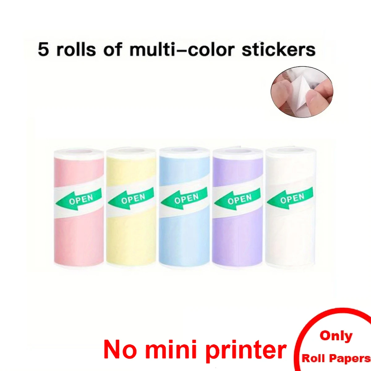 Portable Mini printer,thermal pocket Label  printer, for Android or IOS APP, inkless sticker printer, suitable for home, office