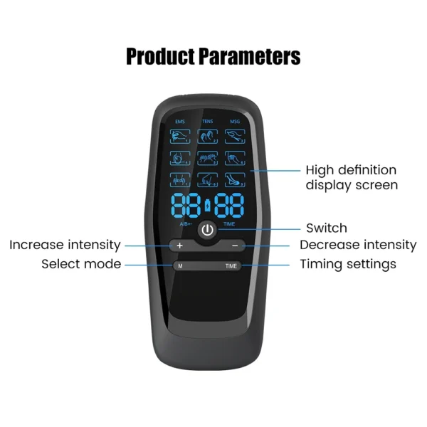 Physiotherapy Tens Muscle Stimulator Electric Ems Acupuncture Body Massage Digital Therapy Slimming Machine Electro Stimulator