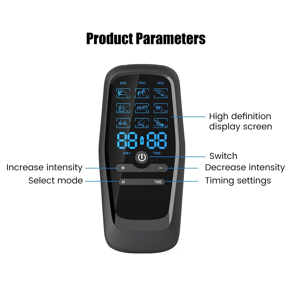 Physiotherapy Tens Muscle Stimulator Electric Ems Acupuncture Body Massage Digital Therapy Slimming Machine Electro Stimulator