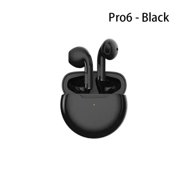 Pro 6 TWS Wireless Headphones with Mic Fone Bluetooth Earphones Sport Earbuds Running Pro6 Headset for Apple IPhone Xiaomi
