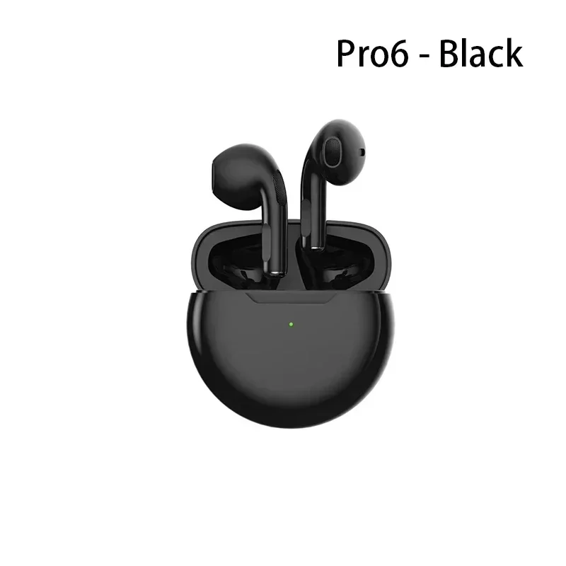 Pro 6 TWS Wireless Headphones with Mic Fone Bluetooth Earphones Sport Earbuds Running Pro6 Headset for Apple IPhone Xiaomi
