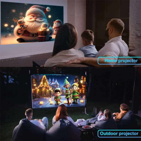 KaiAqua 4K Android 11 Projector Native 1080P 390ANSI HY320 Dual Wifi6 BT5.0 1920*1080P Cinema portable Projetor upgrated FY300