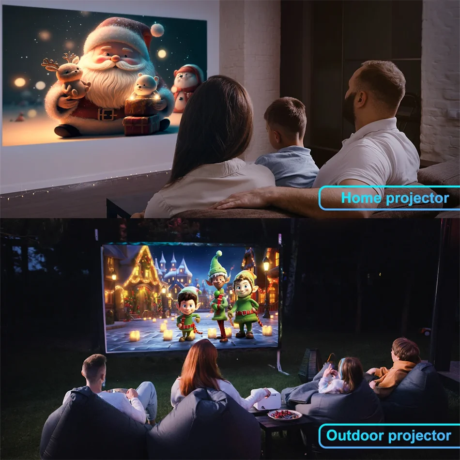 KaiAqua 4K Android 11 Projector Native 1080P 390ANSI HY320 Dual Wifi6 BT5.0 1920*1080P Cinema portable Projetor upgrated FY300