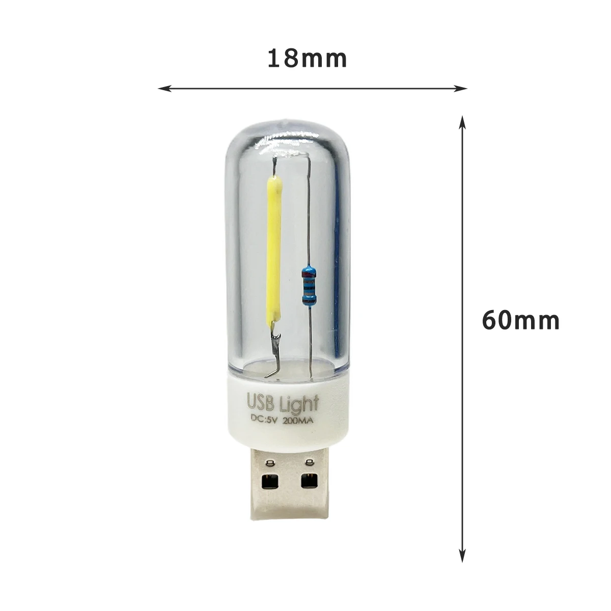 2Pcs LED Camping Lamp 5V Night Light LED USB Filament Portable Lighting USB lamp Charging Treasure Notebook Mobile Power Bulb