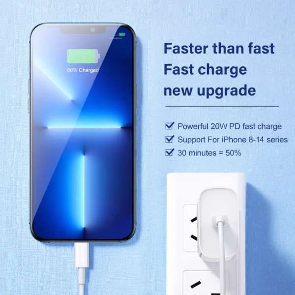 For PD 20W Fast Charging Cable For iPhone 13 12 11 14 Pro Max Mini USB C Date Cable For 8 Plus XS iPad Charger Accessories