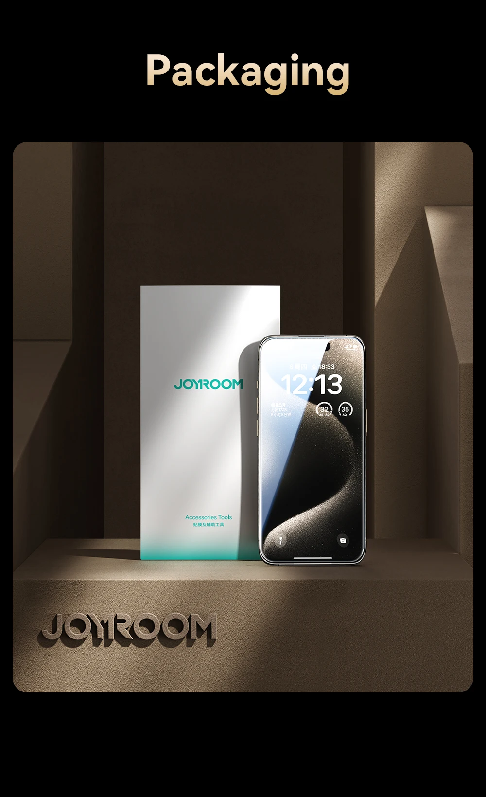 Joyroom 1/2Pcs 20°Anti-spy Glass For iPhone 16 15 Pro Max Glass For iPhone 16 15 14 13 12 11 Pro Max Privacy Screen Protector