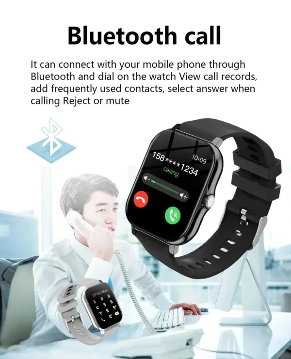 KESHUYOU 2025 New Bluetooth Answer Phone Smartwatch Bluetooth Talk Fitness Tracker Smartwatch For Men Women For Android IOS