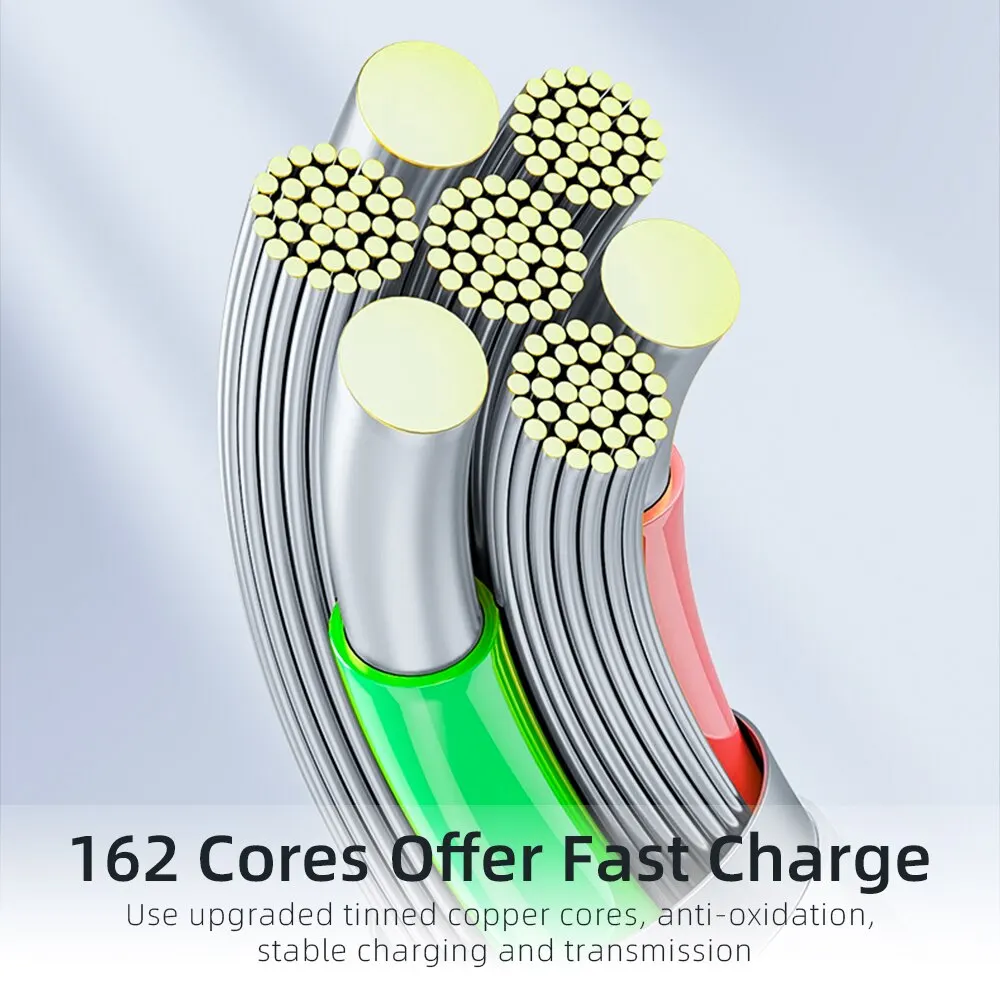 Essager 540 Rotate 3A Fast Charging Magnetic Cable Micro USB Type C Cable For iPhone Xiaomi Magnet Charger Phone Data Wire Cord