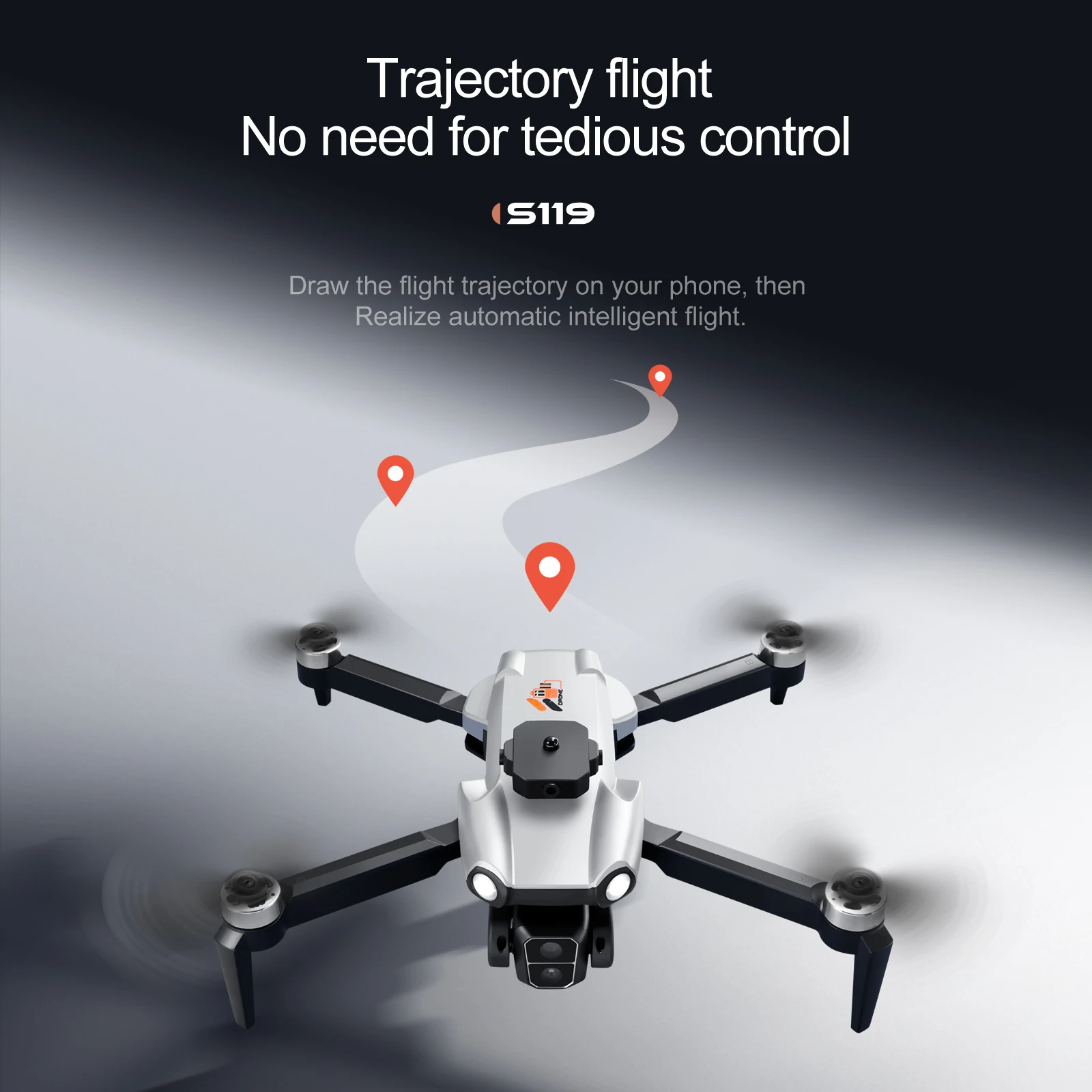 KBDFA Professional S119 Drone 8K With Dual Camera 5G WIFI Smart Obstacle Avoidance FPV Brushless Motor RC Quadcopter Mini Dron