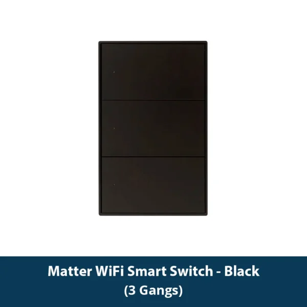 Zemismart Matter WiFi 1 2 3 4 6 Gangs Smart Wall Light Switch Neutral Required with Big Button SmartThings App Homekit Control