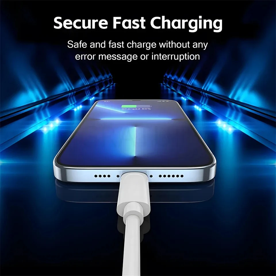 30W PD Fast Charging Cable for iPhone 14 Plus 13 12 mini 11 Pro XS Max XR X 8 7 Plus SE Rapid Charger USB-C Cable 1m 1.5m 2m 3m