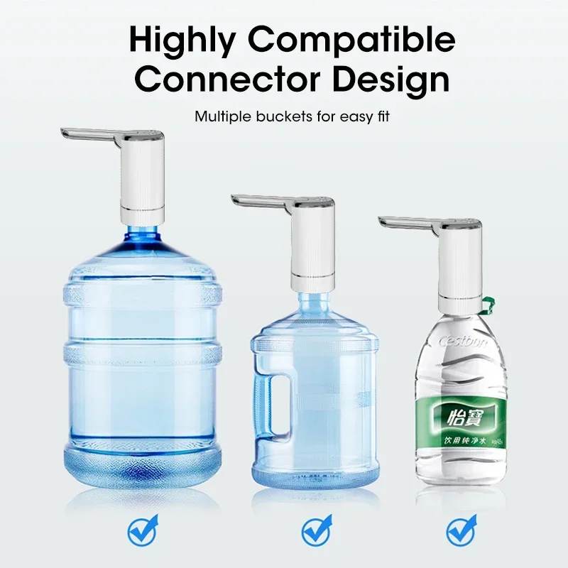 Water Dispenser Water Pump Electric Bottle Pump Mini Portable Water Pump Usb Foldable Household Automatic Water Dispenser