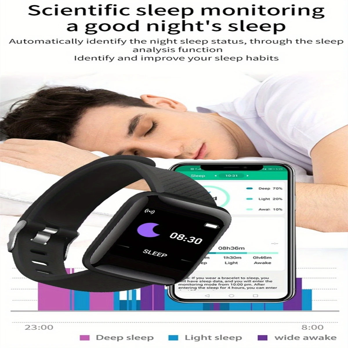 Fashion Smart Watches Sport Men Fitness Woman Smartwatch SMS Social APP Message Reminder Music Playback Alarm Clock Bracelet D13