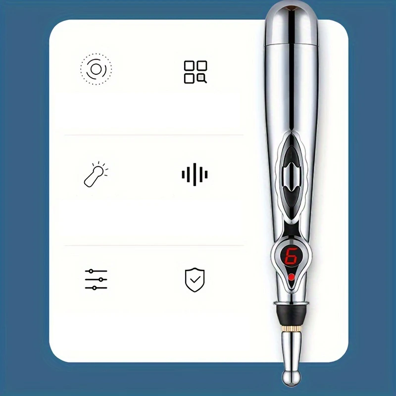 Acupoint Massage Pen Multi-Function Electronic Acupuncture And Moxibustion Meridian Pressing Therapy Energy Pen Pain Relieving